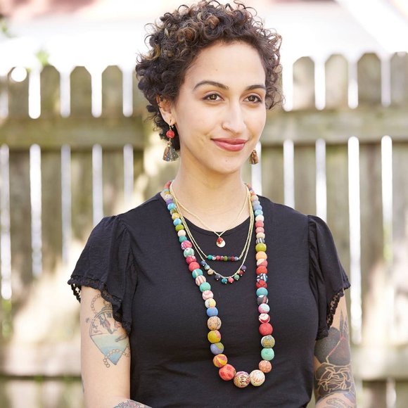 World Finds Kantha Kali Bead Necklace - Picture 3 of 3